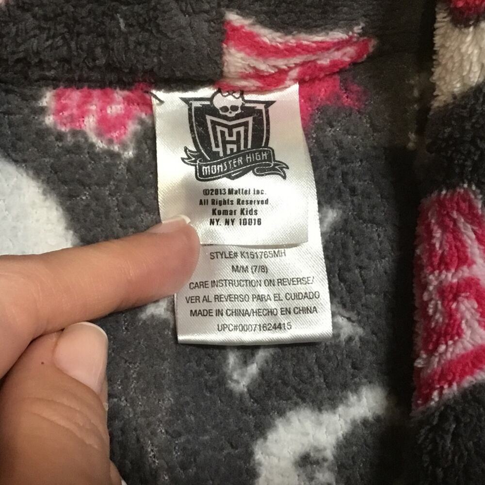 Monster High Fleece Robe - Picture 2 of 3